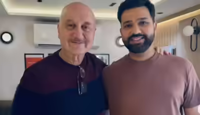 anupam kher and rohit sharma