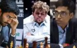 d gukesh magnus carlsen and r praggnanandhaa