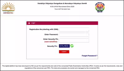 kvs nvs admit card 2026