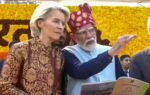 pm modi and ursula von der leyen during republic day parade pti