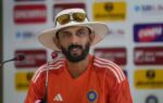 ranchi indias batting coach vikram rathour addresses a press conference ahead