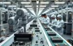 robotic precision on assembly line