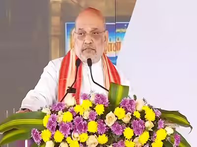 amit shah addressing a public meeting in puducherry39s karaikal