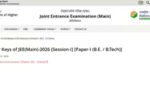 jee main 2026 final answer key for session 1 released