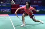 new delhi jan 15 ani indian shuttler tanvi sharma in action during the yonex