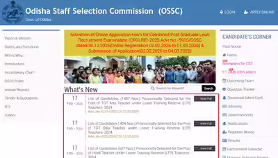 ossc ltr tgt result 2025 26 released with category wise cut off marks