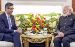 pm modi meets google ceo sundar pichai