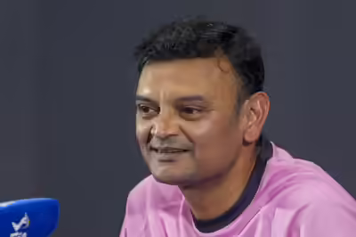 ahmedabad delhi capitals39 head coach hemang badani during a press conference ah