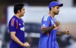 ahmedabad feb 22 ani india39s head coach gautam gambhir and skipper suryakuma