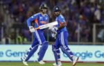 ahmedabad mar 08 ani india39s abhishek sharma and sanju samson run between wi