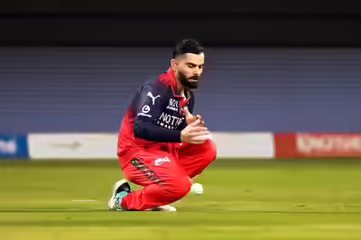 bengaluru mar 28 ani rcb player virat kohli drops a catch during ipl 2026 m