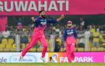 guwahati mar 30 ani rajasthan royals39 ravindra jadeja celebrates the wicket