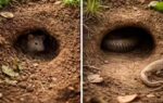 how to differentiate between a snake hole and a rodent hole in your garden