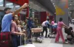 indians returning from abu dhabi at the igi airport in new delhi monday