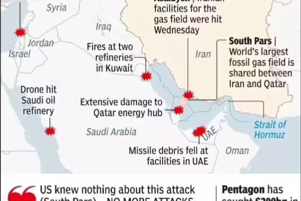 iran hits gulf energy sites after israelgas field strike world feels the heat
