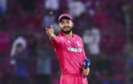 jaipur rajasthan royals39 captain riyan parag during the toss before the start o