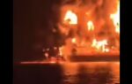 massive fire erupts in persian gulf x