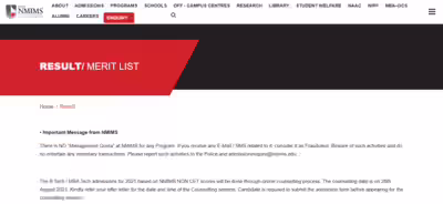 nmims mba 2026 final admission results announced