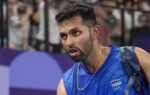 paris india39s hs prannoy leaves after his men39s singles round of 16 badminton m