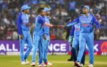pune indian bowler yuzvendra chahal celebrates with teammates after the wicket
