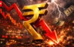rupee falls to historic low
