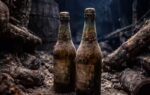 two 170 year old beer bottles found in a shipwreck from baltic sea image source ai generated