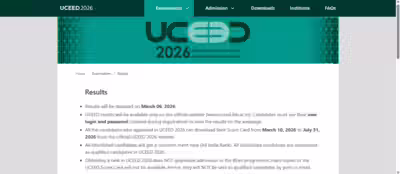 uceed result 2026 to be released shortly at uceediitbacin