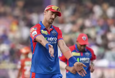 visakhapatnam delhi capitals39 mitchell starc after the end of the first innings