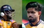 babar azam in psl screengrabs