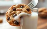 cookie dives into milk