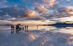 how rain turns a salt desert into the worlds largest mirror in bolivia