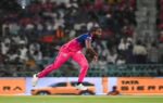 lucknow apr 22 ani rajasthan royals39 jofra archer bowls during the indian pr