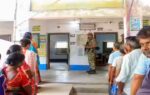 purba bardhaman west bengal apr 29 ani a capf official stands guard while