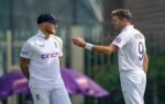 ranchi england39s captain ben stokes with teammate james anderson during the fou