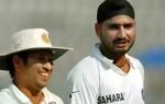 sachin tendulkar with harbhajan singh file photo