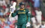 south africa39s rassie van der dussen celebrates after scoring fifty during the i