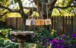 whimsical garden soap display