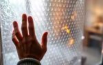 winterizing windows with bubble wrap