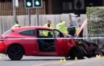 arnold car crash police arrest suspect for attempted murder after car hits five men