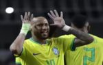 brazil39s neymar celebrates scoring his side39s 5th goal against bolivia during a