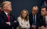 donald trump giorgia meloni friedrich merz pedro snchez ai image