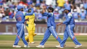 dubai india39s ravindra jadeja with rohit sharma and virat kohli celebrates the