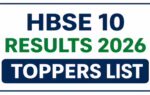 hbse haryana board toppers list 2026