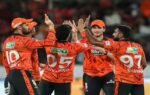 hyderabad may 22 ani sunrisers hyderabad39s eshan malinga with his teammates