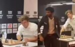 magnus carlsen39s table slam outburst against d gukesh