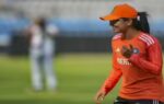 mumbai india39s harleen deol during a practice session ahead of the one off test