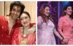 ssunita ahuja with yashvardhan and right with tinaa ahuja