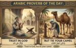 arabic proverb of the day image generated via google gemini