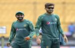 bengaluru pakistan captain babar azam with shaheen shah afridi before the start