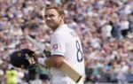 england39s stuart broad walks onto the pitch on day four of the fifth ashes test